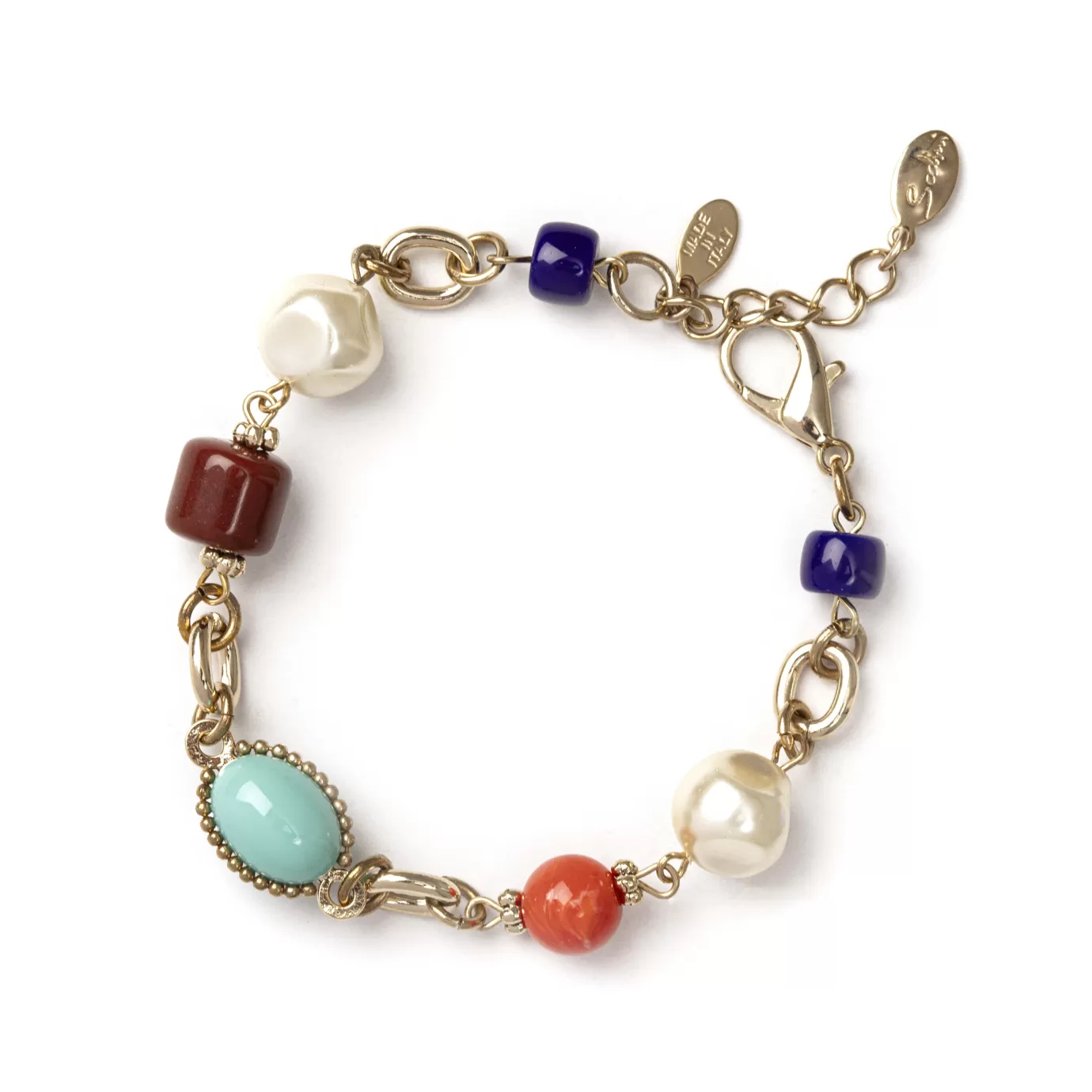 Regolabili>Sodini Bracciale Con Elementi Incatenati Magdalena Multicolor