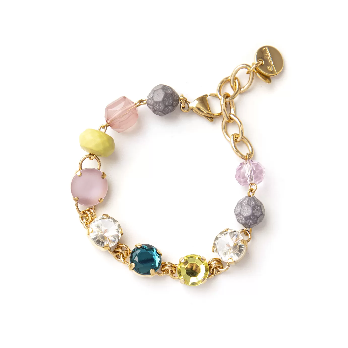 Regolabili>Sodini Bracciale Con Perline E Cristalli Reverse Multicolor