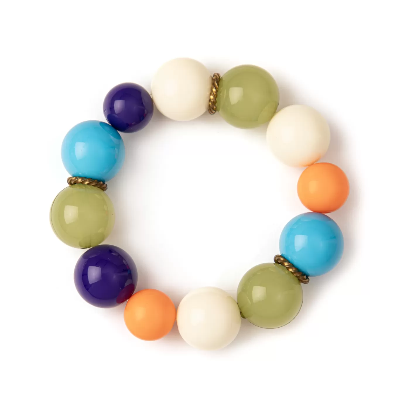 Elastici>Sodini Bracciale Elastico A Boule E Bloom Multicolor