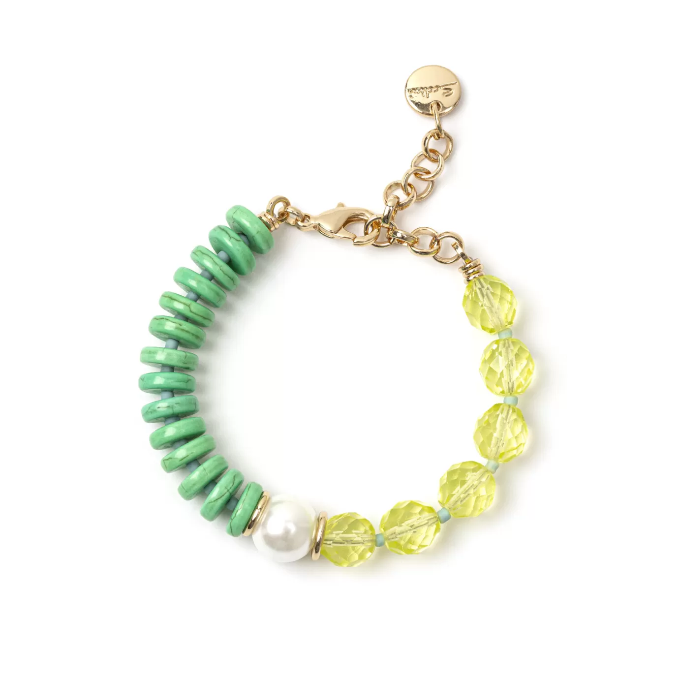 Regolabili>Sodini Bracciale Jane Bicolore E Giallo Verde
