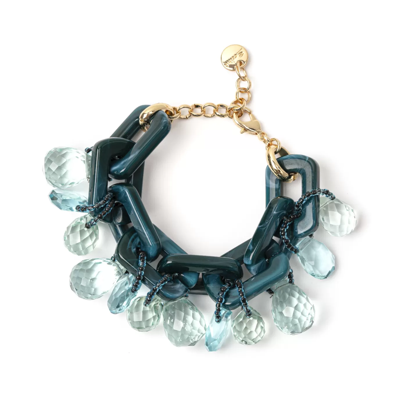 Regolabili>Sodini Bracciale Jane Con Perle Giapponesi Turchese