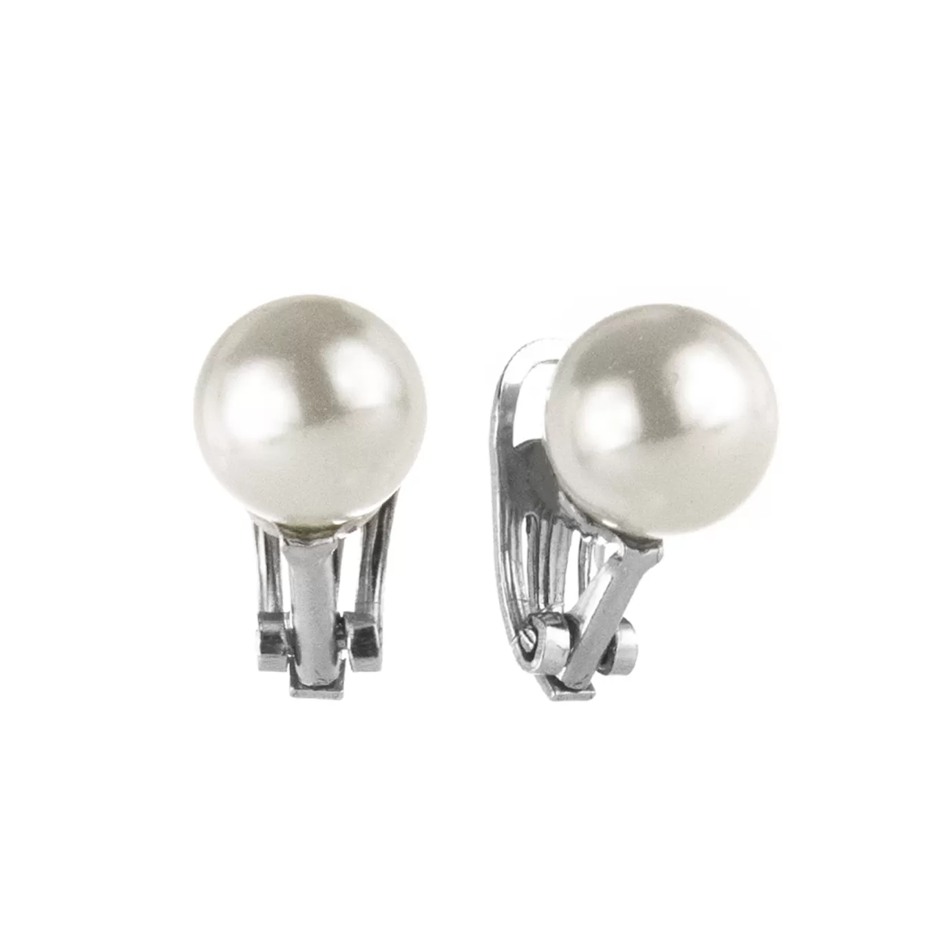 Clip>Sodini Orecchini A Clip Con Perla Lucente Pearl Bianco